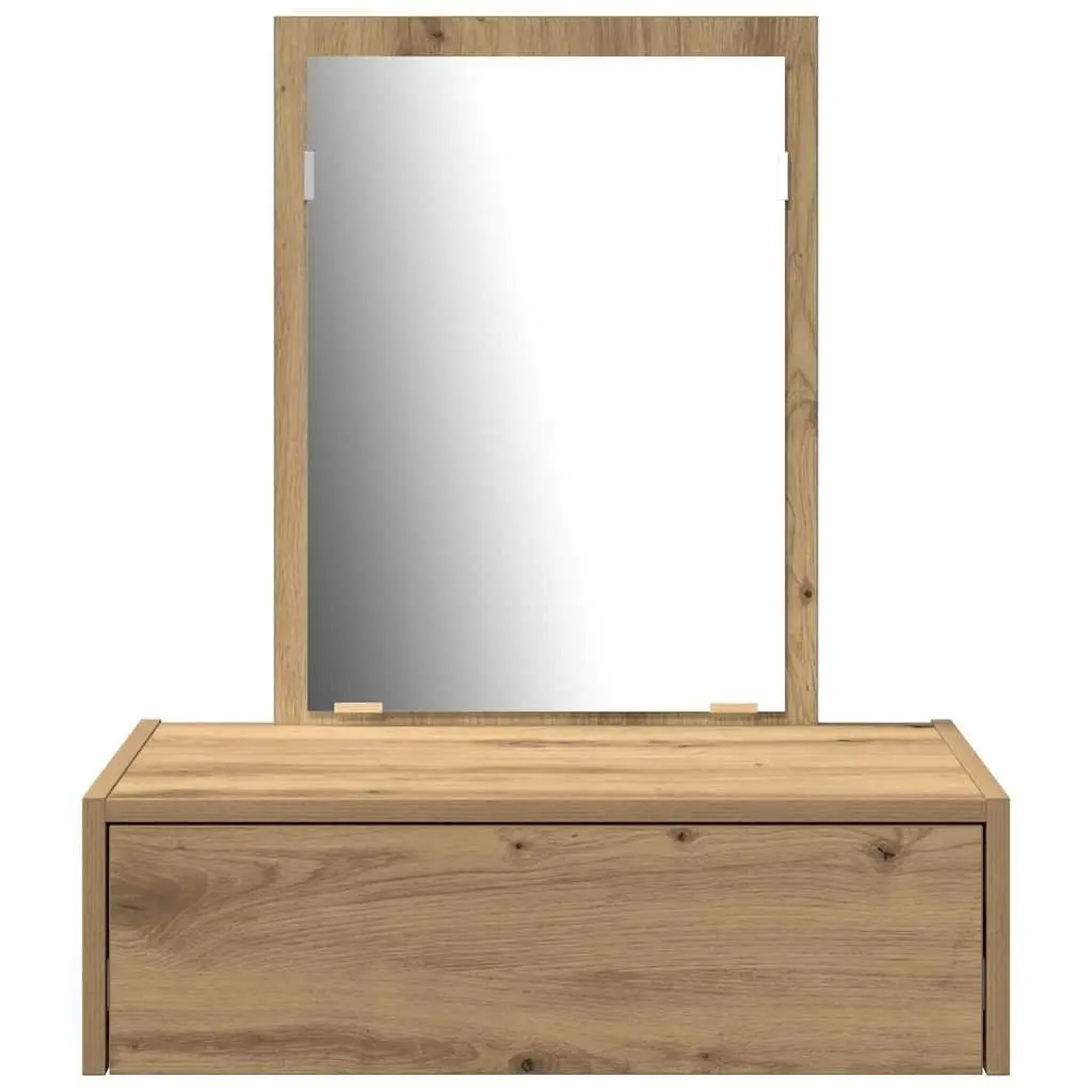 Brown Dressing Table with Storage Drawers