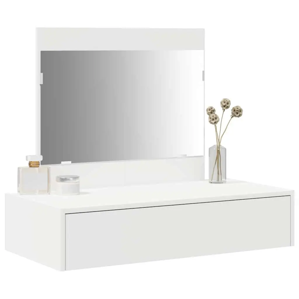 Dressing Table Modern Storage Makeup Console 83x40x70cm White