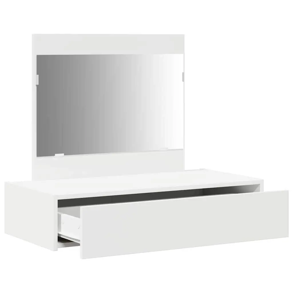 Dressing Table Modern Storage Makeup Console 83x40x70cm White
