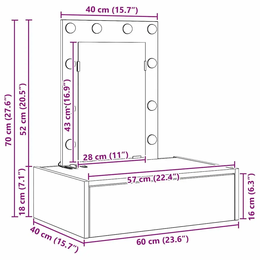 White Vanity Unit with Ample Storage