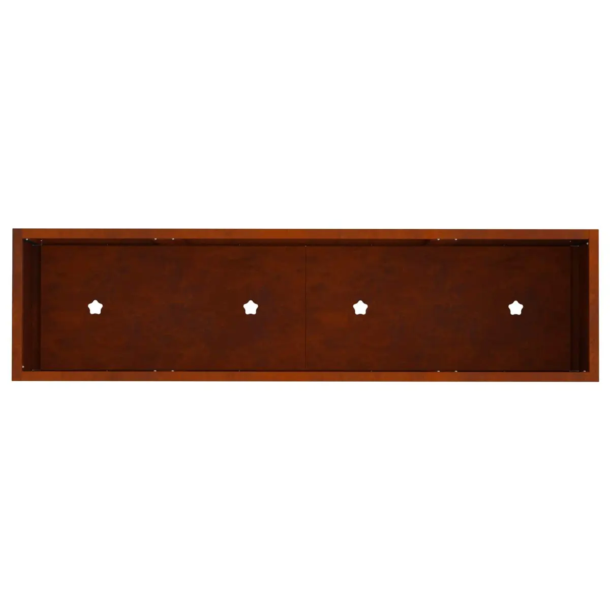 Raised Garden Planter Outdoor Rectangular 100x26x82cm Burnt Orange Weathering Steel