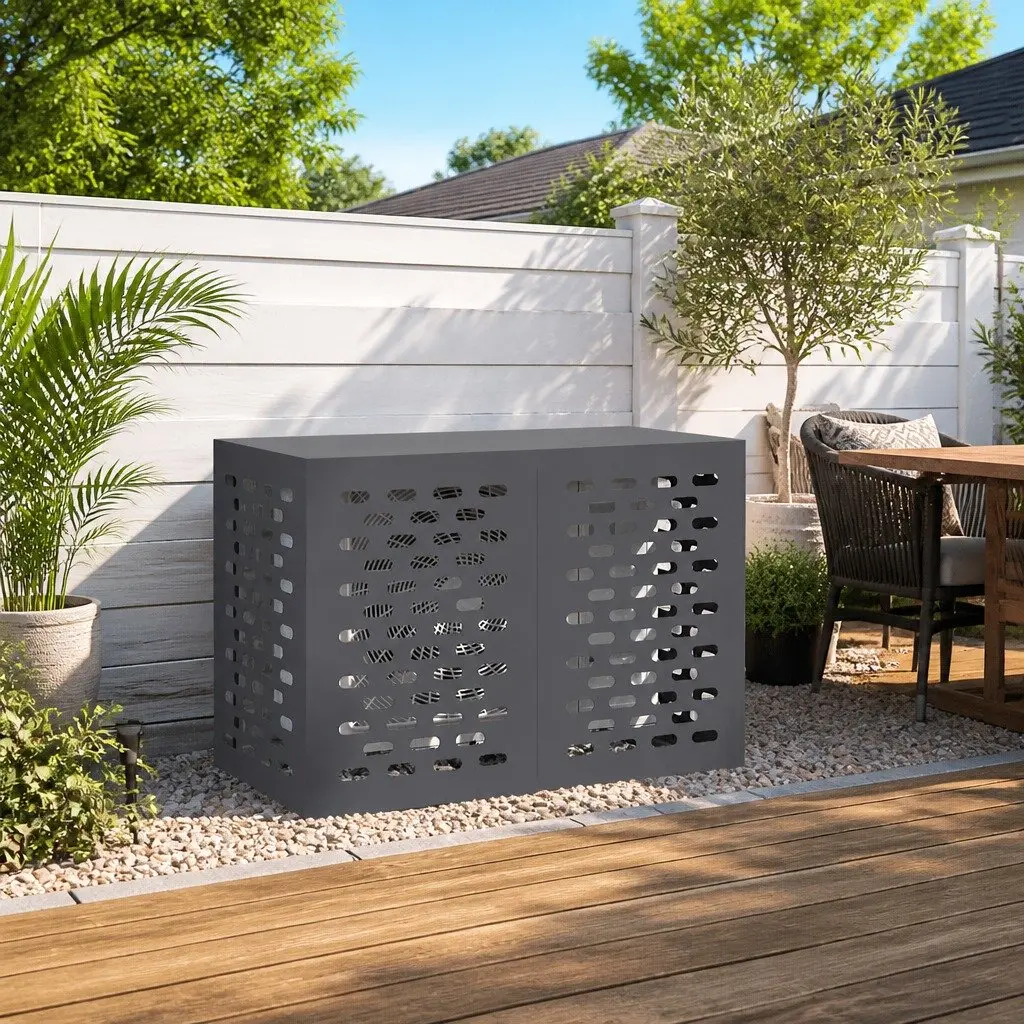 Air Conditioner Cover Rectangular Outdoor Protection Anthracite 100x50x70cm
