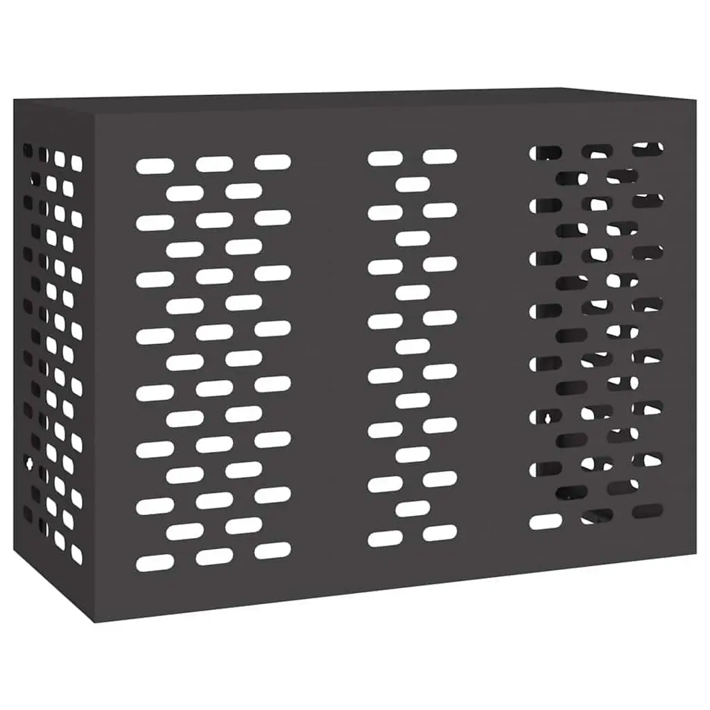 Air Conditioner Cover Rectangular Outdoor AC Unit Protection Black 110x50x80cm
