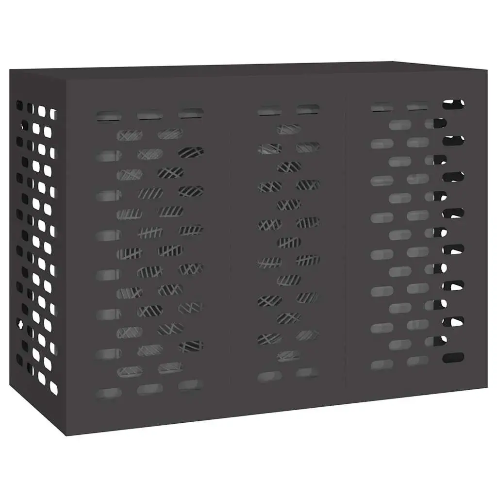 Air Conditioner Cover Rectangular Outdoor AC Unit Protection Black 110x50x80cm