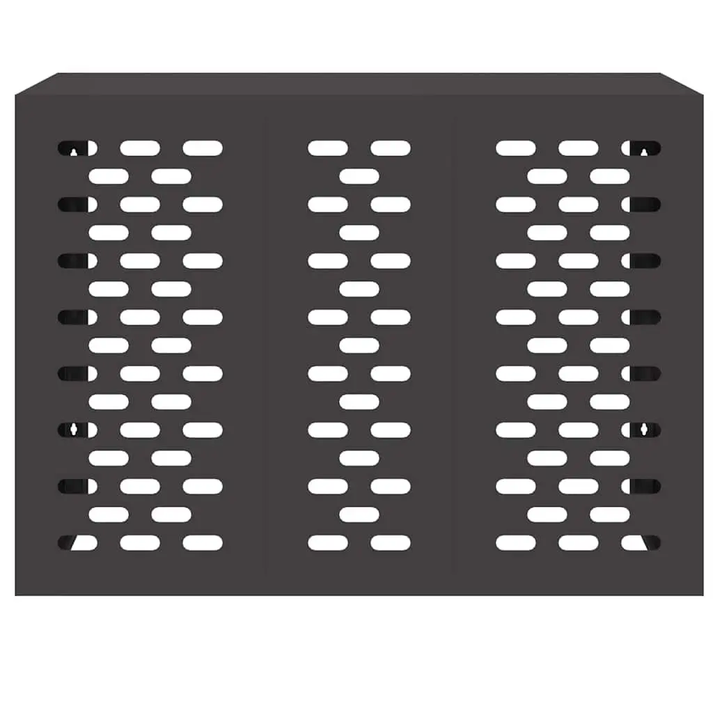 Air Conditioner Cover Rectangular Outdoor AC Unit Protection Black 110x50x80cm