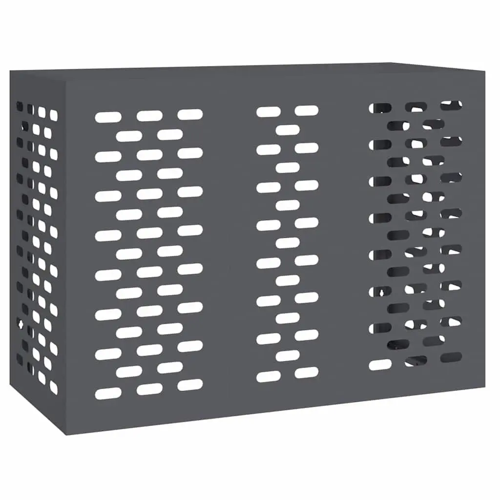Air Conditioner Cover Rectangular Outdoor AC Unit Protection Anthracite Steel