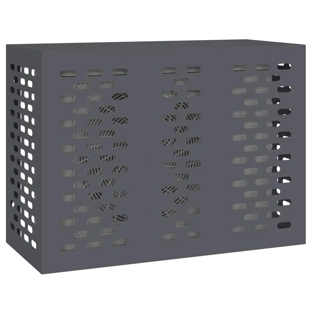 Air Conditioner Cover Rectangular Outdoor AC Unit Protection Anthracite Steel