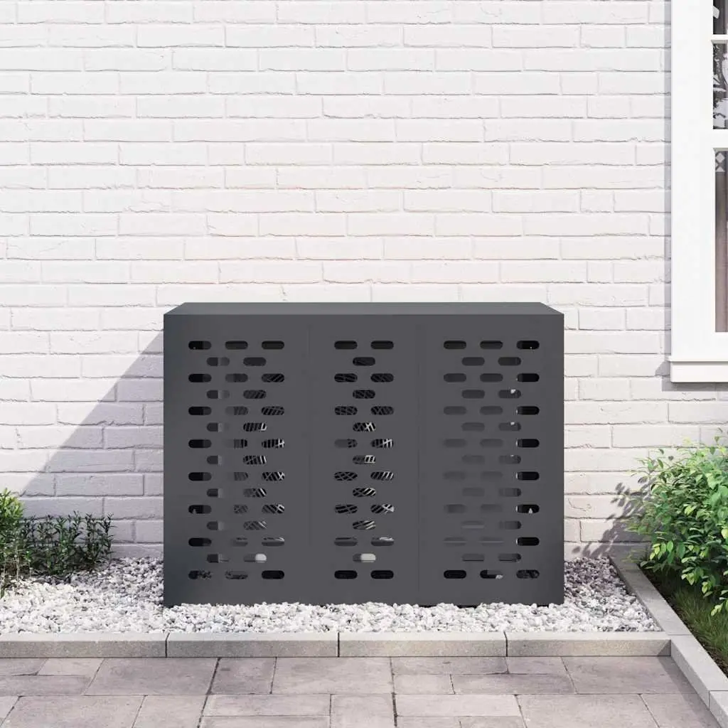 Air Conditioner Cover Rectangular Outdoor AC Unit Protection Anthracite Steel