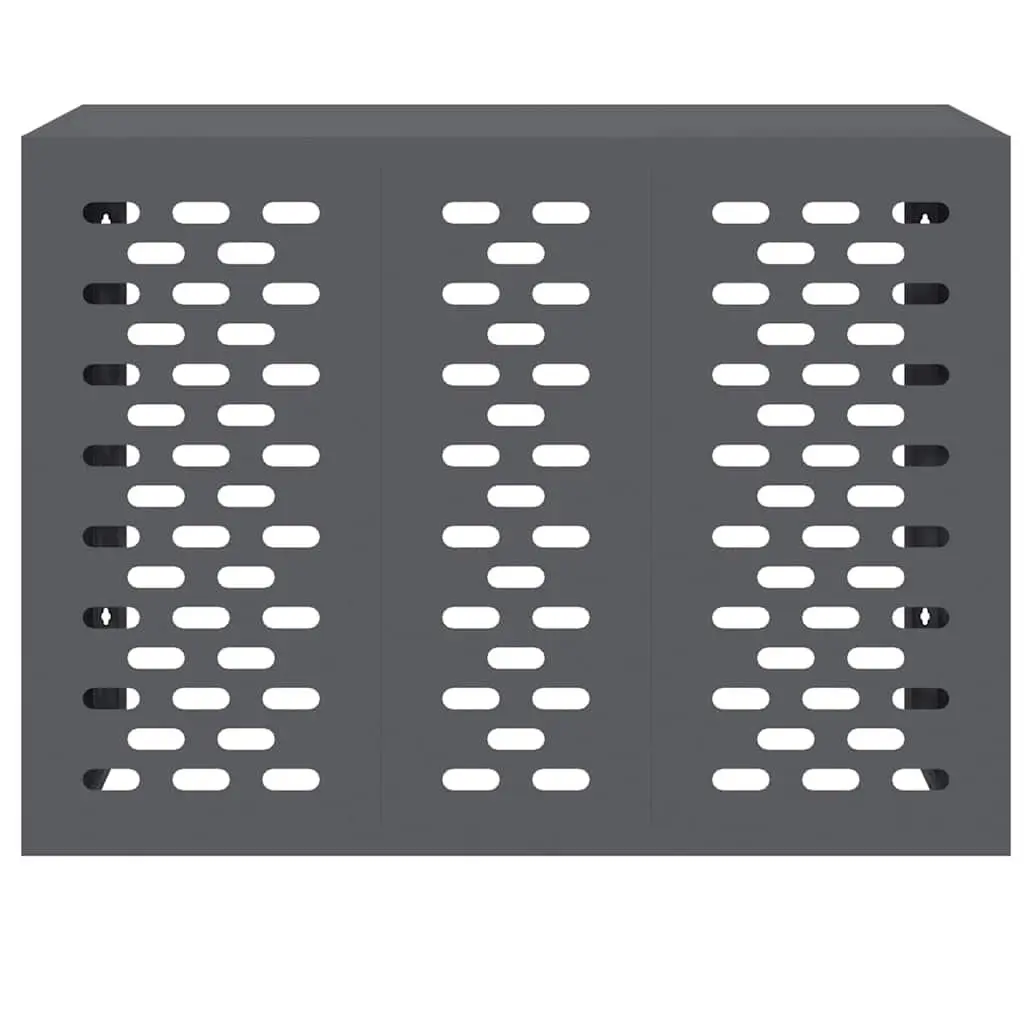Air Conditioner Cover Rectangular Outdoor AC Unit Protection Anthracite Steel