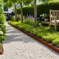 Reliable Garden Lawn Edging, 30 pcs in Rusty Brown