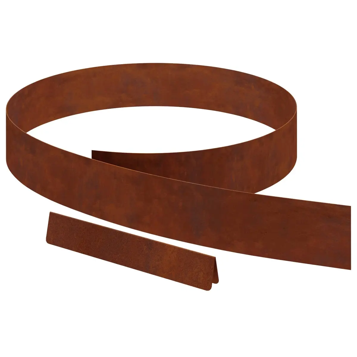 Garden Lawn Edging 450cm Brown Weathered Steel Border Landscaping Fence Edging