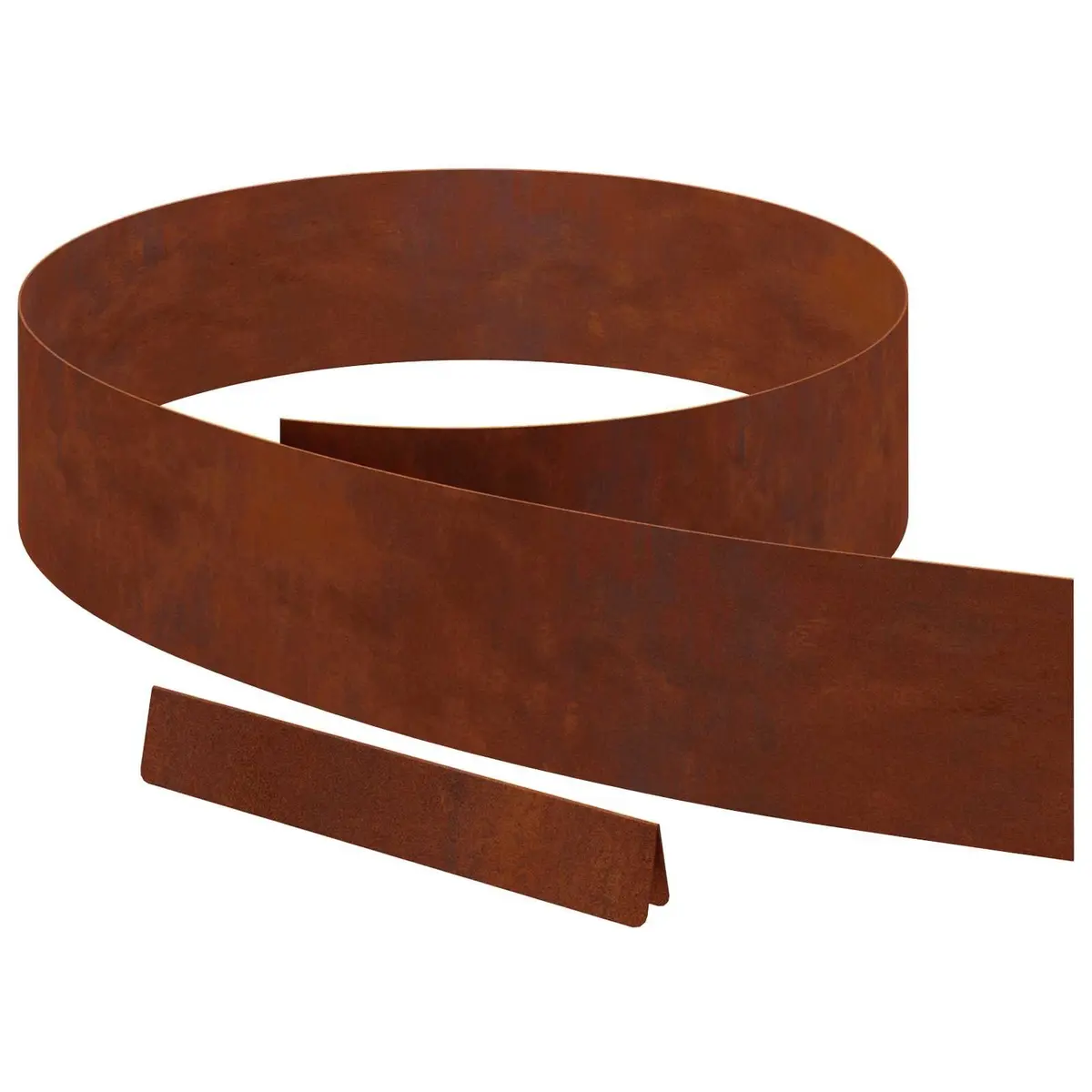 Garden Lawn Edging 450cm Outdoor Border Rusty Brown Weathering Steel