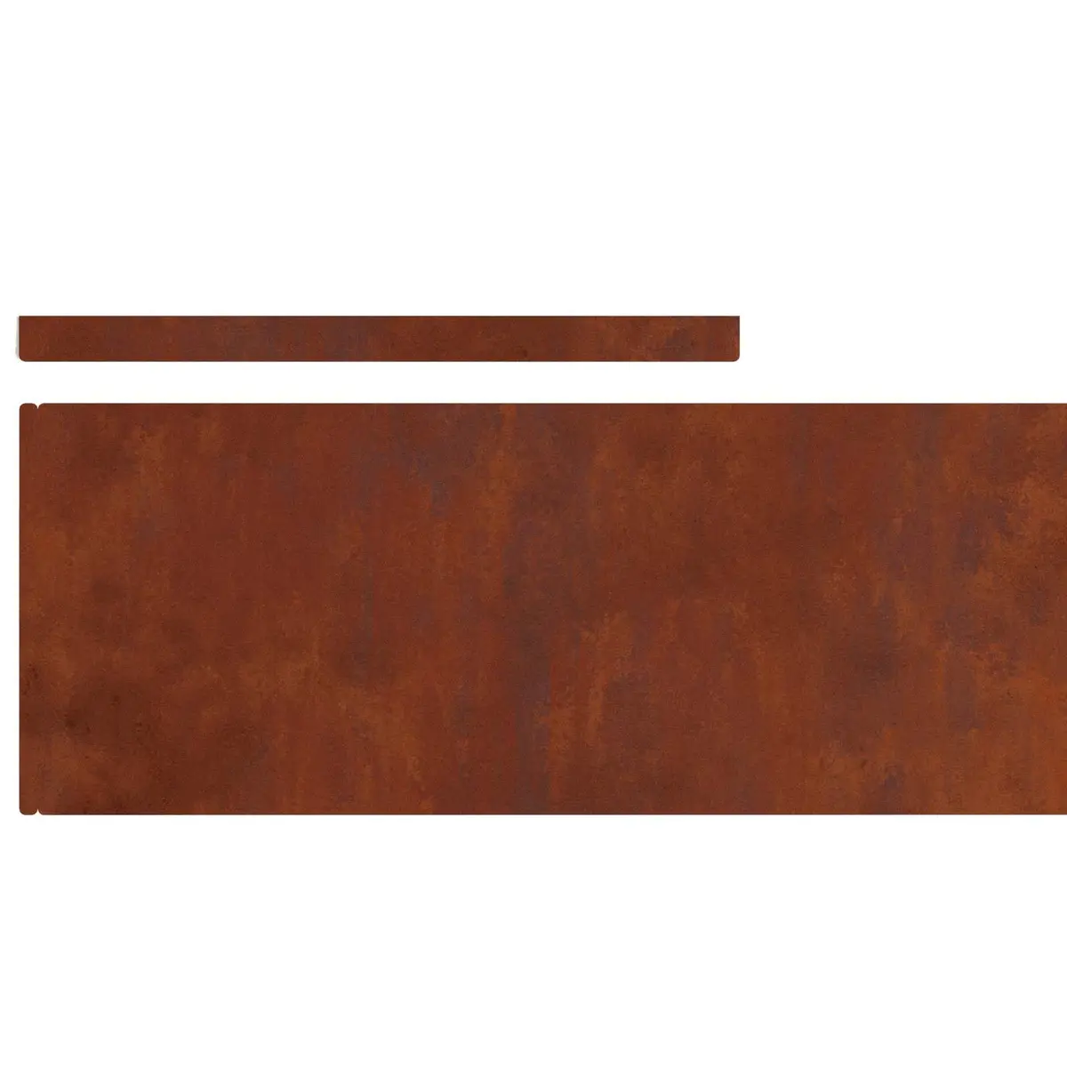 Garden Lawn Edging Outdoor 4 Pieces Weathering Steel Border Rusty Brown