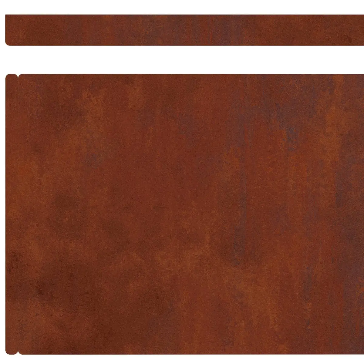 Garden Lawn Edging Outdoor 4 Pieces Weathering Steel Border Rusty Brown