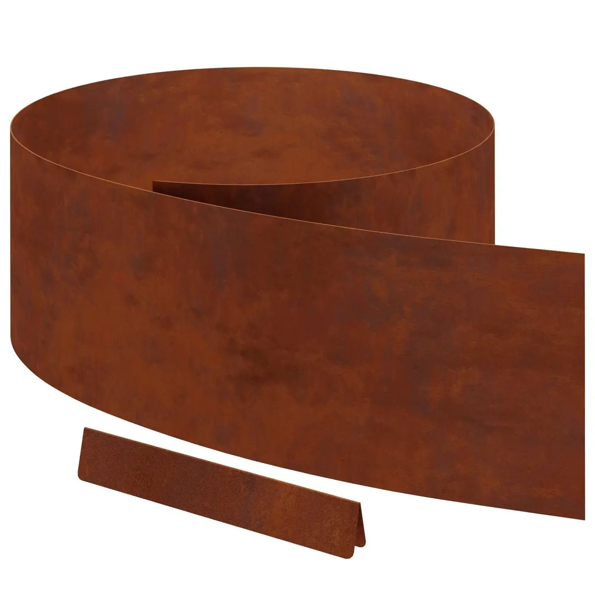 Lawn Edging Garden Border 450cm Weathering Steel Brown Outdoor