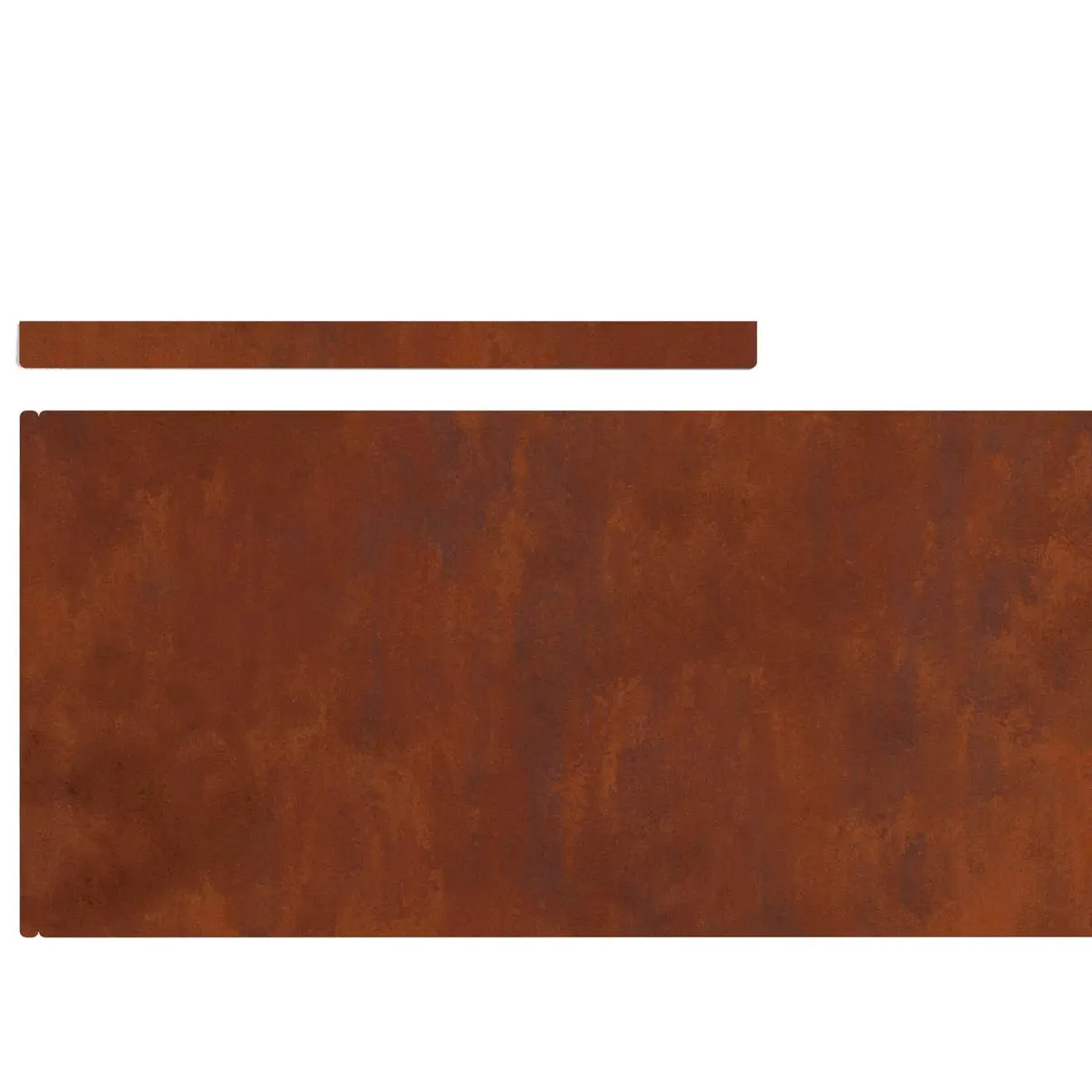 Garden Lawn Edging 4 Piece Weathering Steel Border 450cm Rusty Brown