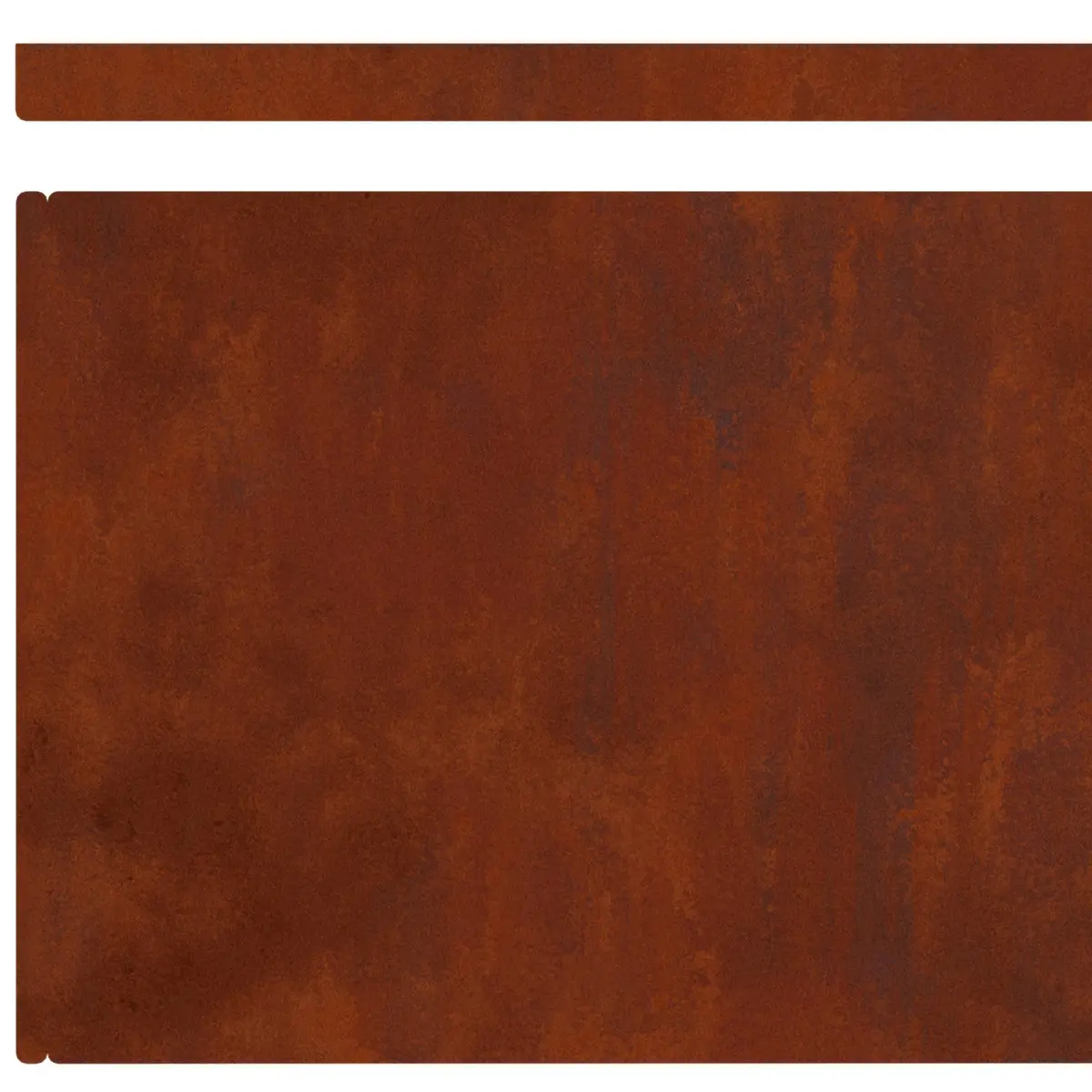 Garden Lawn Edging 4 Piece Weathering Steel Border 450cm Rusty Brown