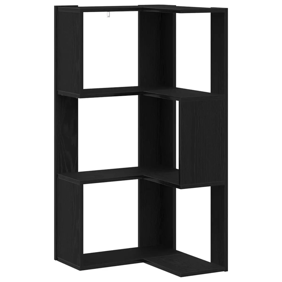 Bookcase Storage Shelving Unit Black Oak 50 x 50 x 102 cm Engineered Wood