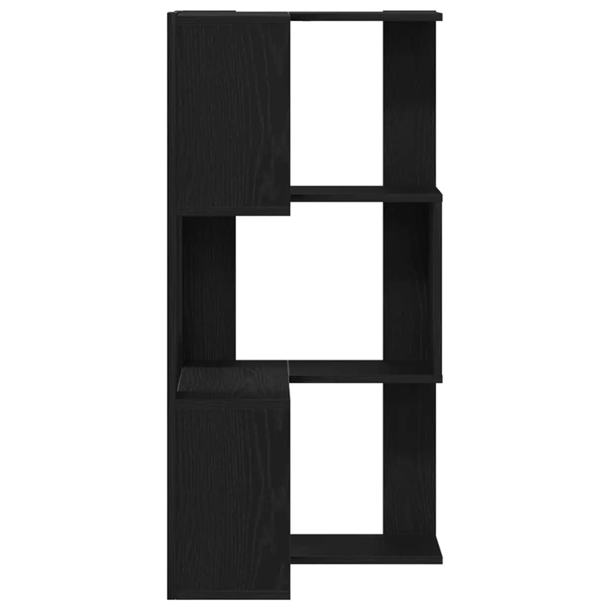 Bookcase Storage Shelving Unit Black Oak 50 x 50 x 102 cm Engineered Wood