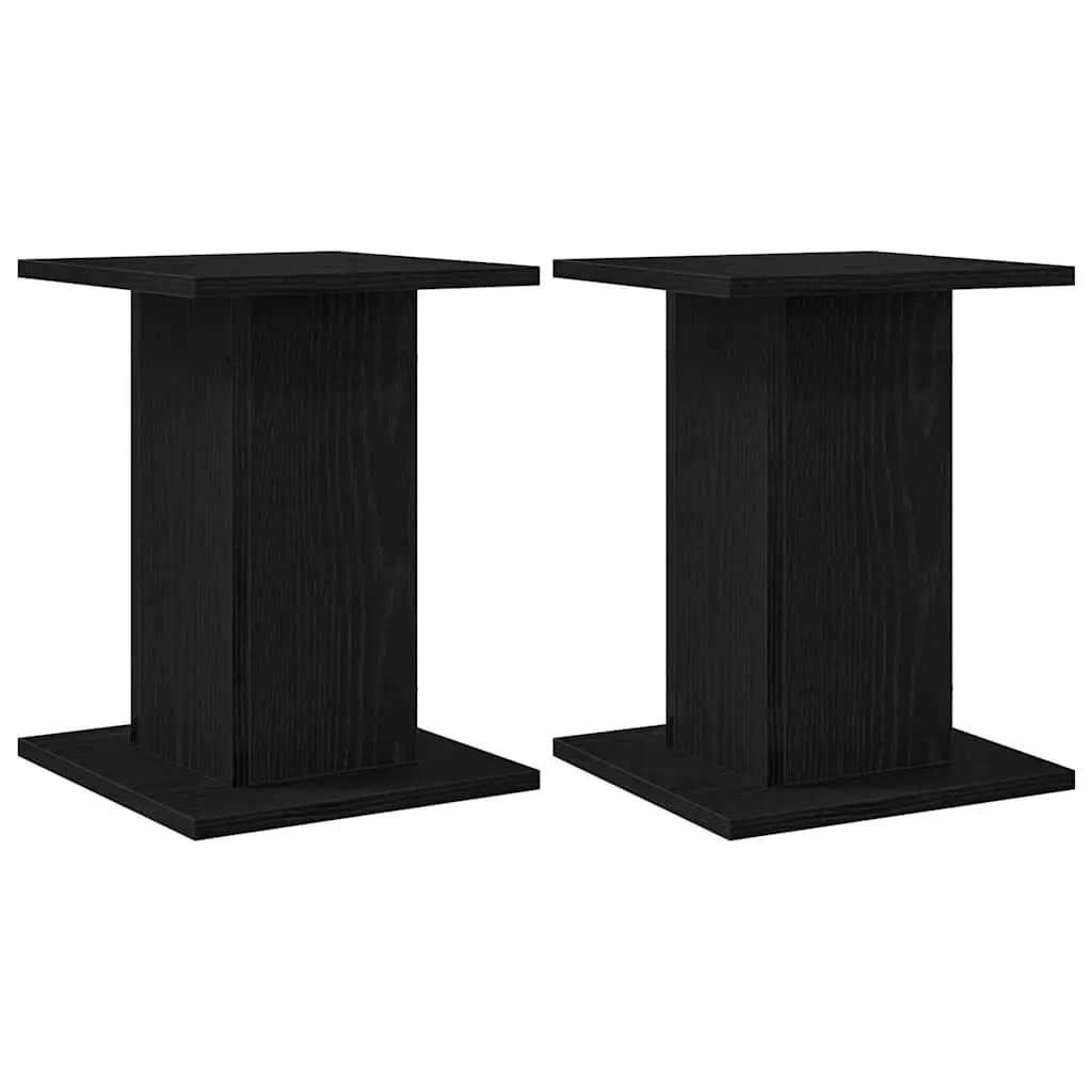 Speaker Stands Modern Audio Support 30 x 30 x 40 cm Black 2 Piece