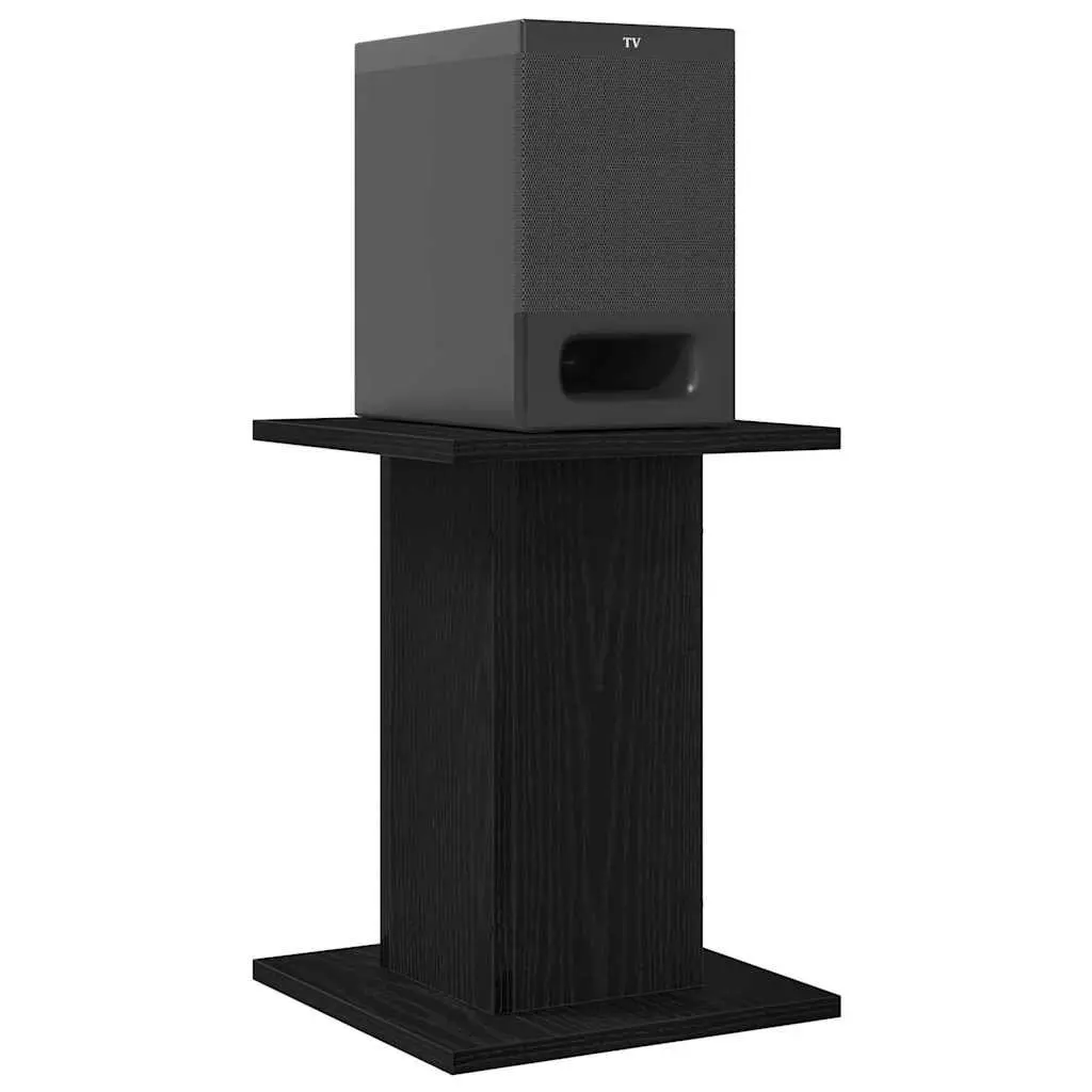 Speaker Stands Modern Audio Support 30 x 30 x 40 cm Black 2 Piece