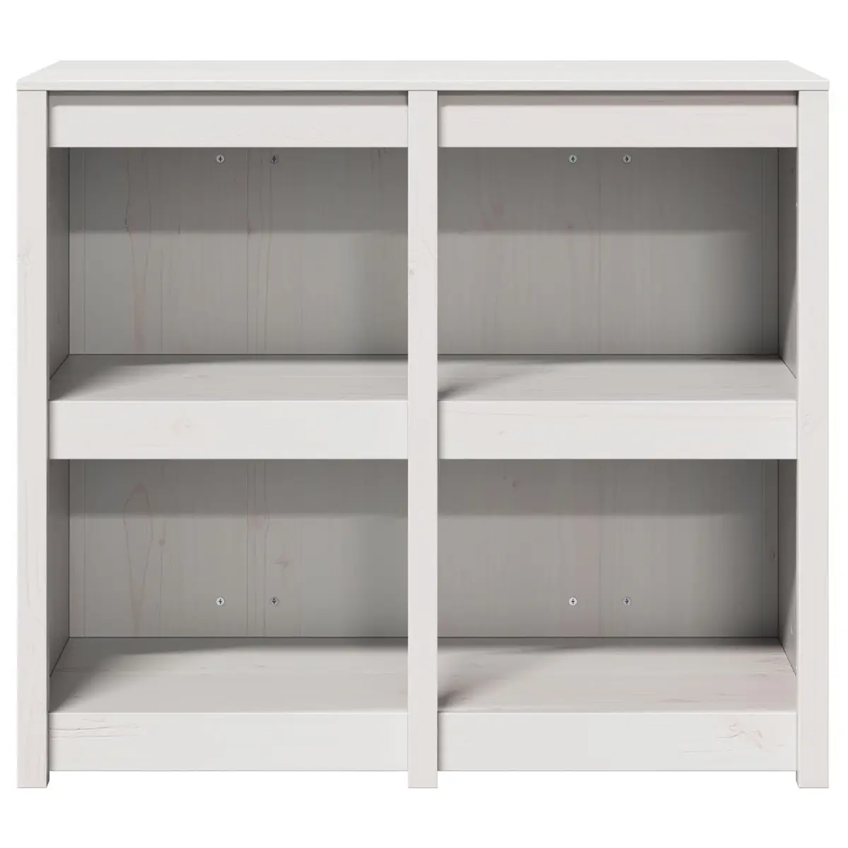 Kitchen Cabinet with Shelf Warm White Modern Storage Unit 106 x 55 x 92 cm