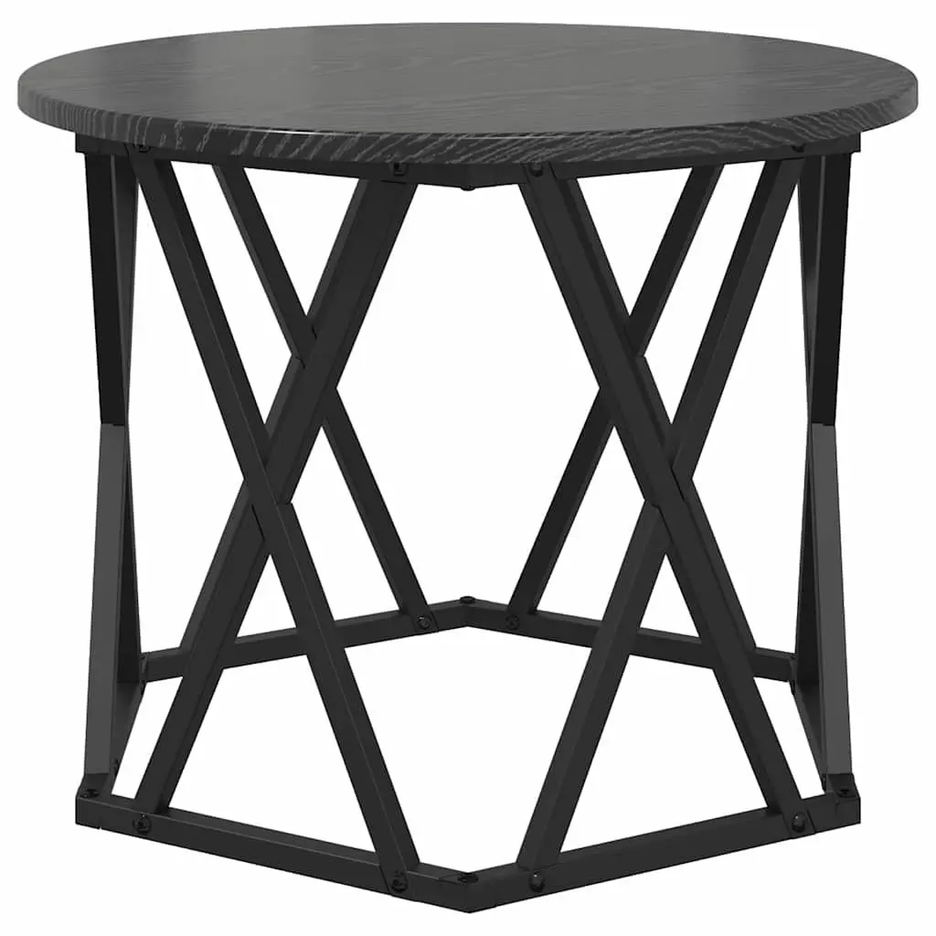 Nesting Side Table Set 3 Pieces Black Modern Coffee Tables Living Room Furniture