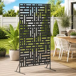 Reliable Garden Privacy Screen 100x50x180cm Steel Design