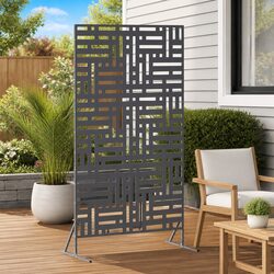 Practical and Stylish Steel Privacy Screen 100x50x180cm