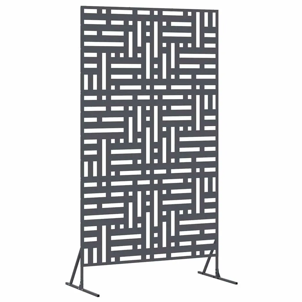 Steel Garden Privacy Screen Outdoor Fence Panel 100x50x180cm Anthracite