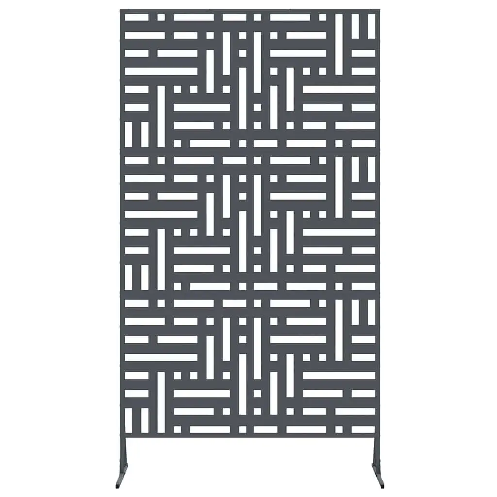 Steel Garden Privacy Screen Outdoor Fence Panel 100x50x180cm Anthracite