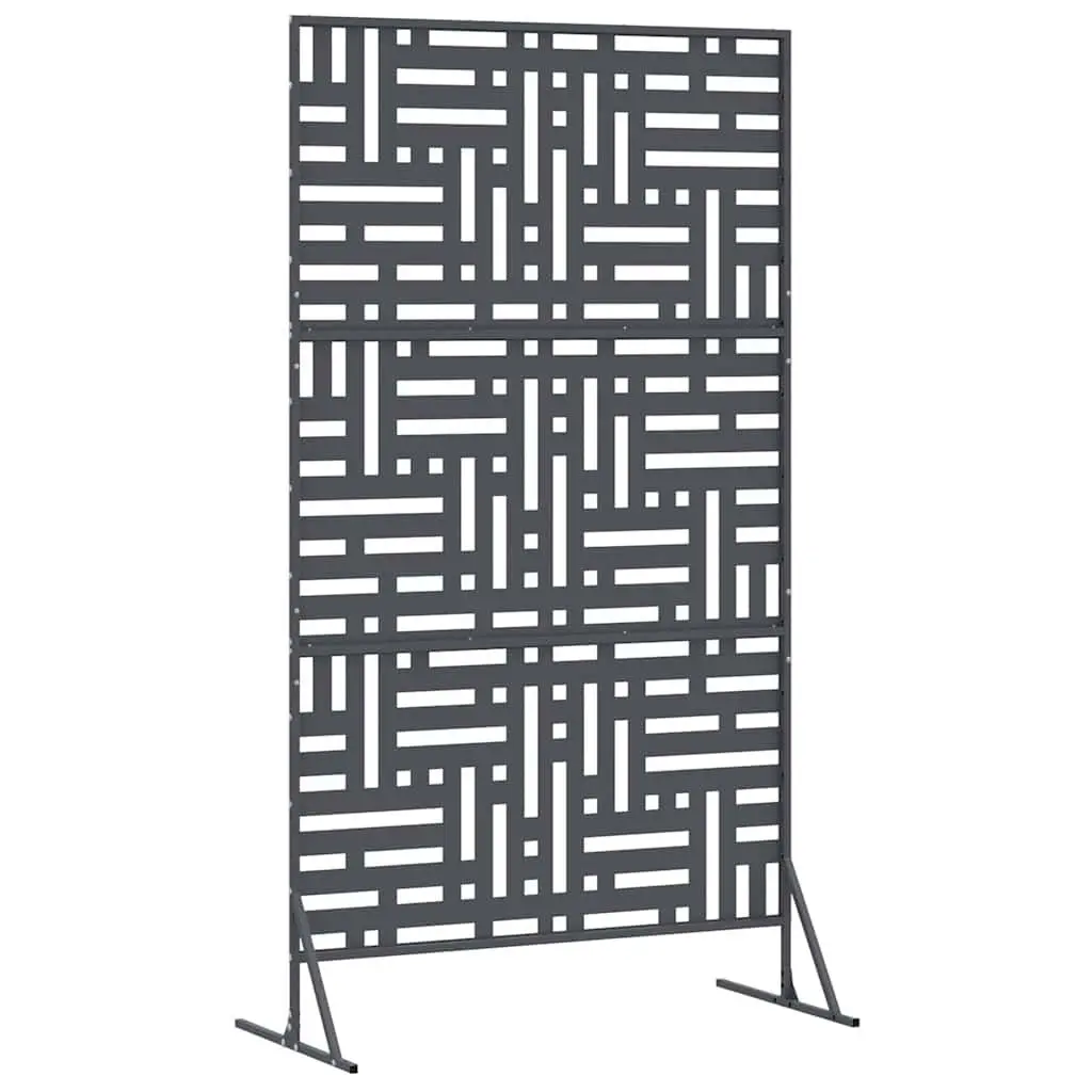 Steel Garden Privacy Screen Outdoor Fence Panel 100x50x180cm Anthracite