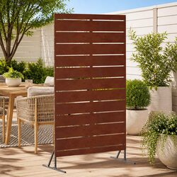 Reliable Garden Privacy Screen 100x50x180cm Steel Cut-Out