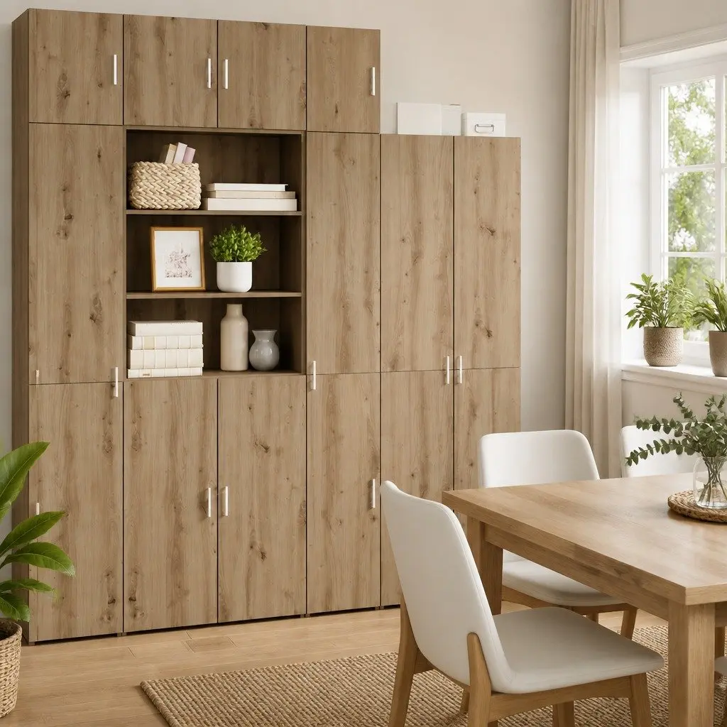 Wall-Mounted Cabinet Storage Furniture Living Room Dining Brown 30 x 42.5 x 39.5 cm