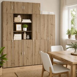 Brown Wall-Mounted Cabinet: Practical Storage and Style