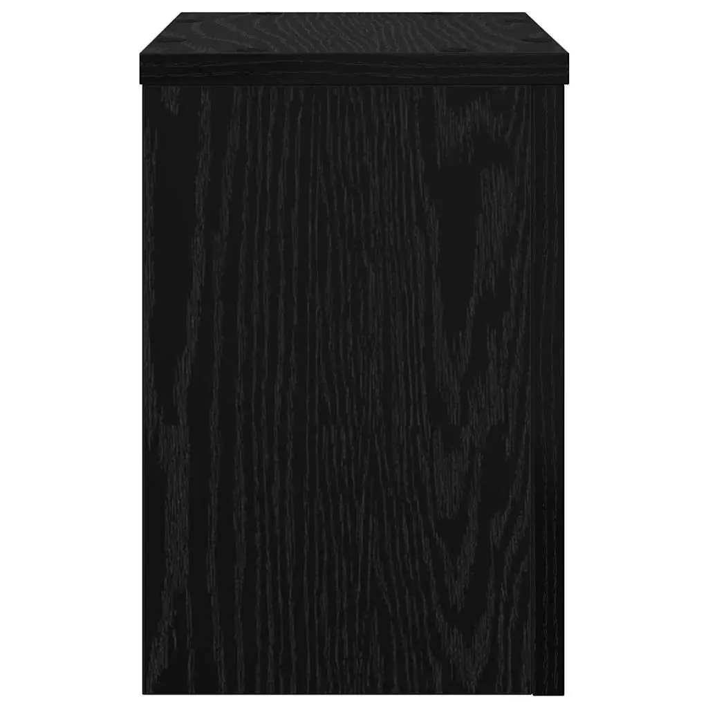 Plant Stand 2 pcs Indoor Outdoor Display 20x20x30cm Black Engineered Wood