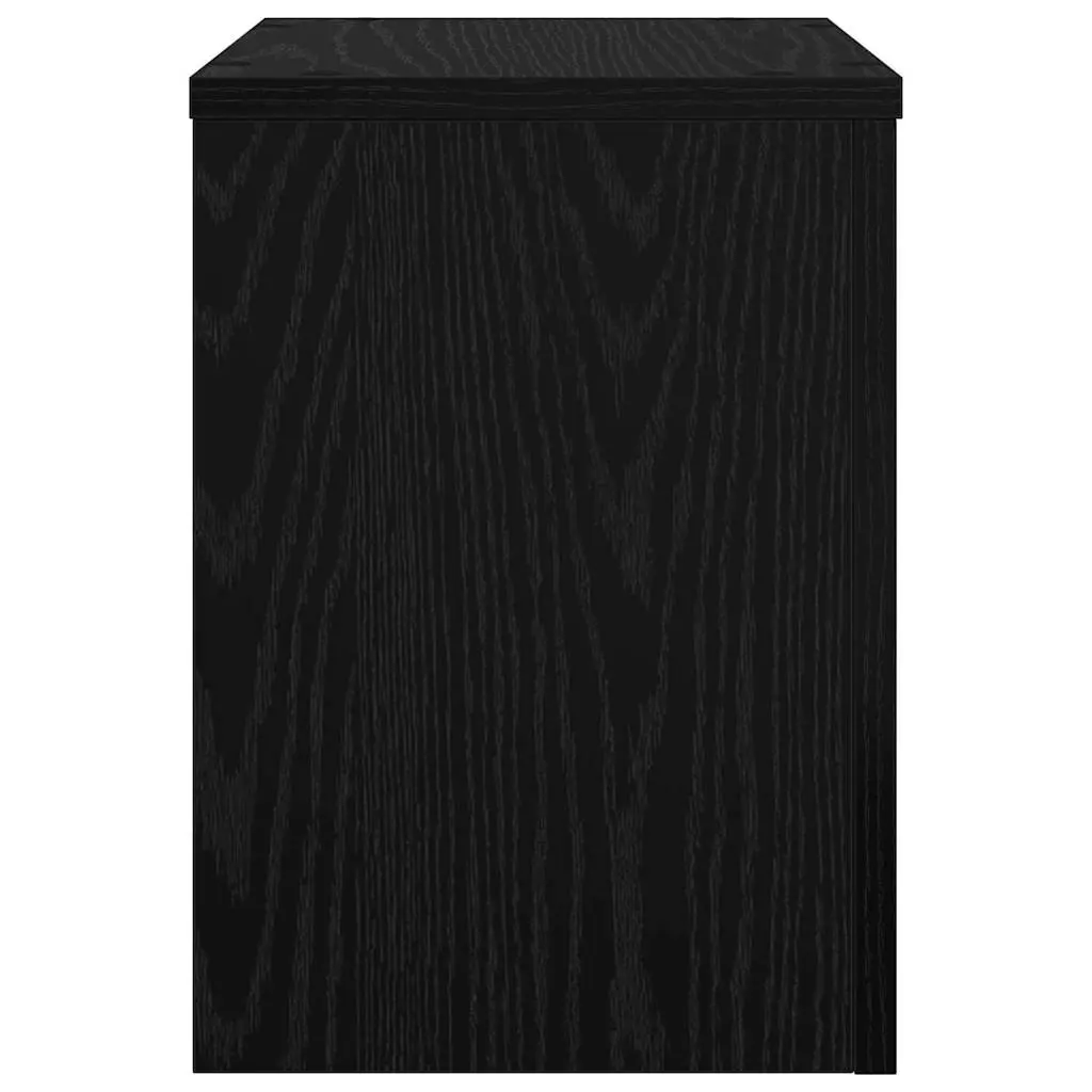 Plant Stand 2 pcs Indoor Outdoor Garden Display 25 x 25 x 35 cm Black Oak