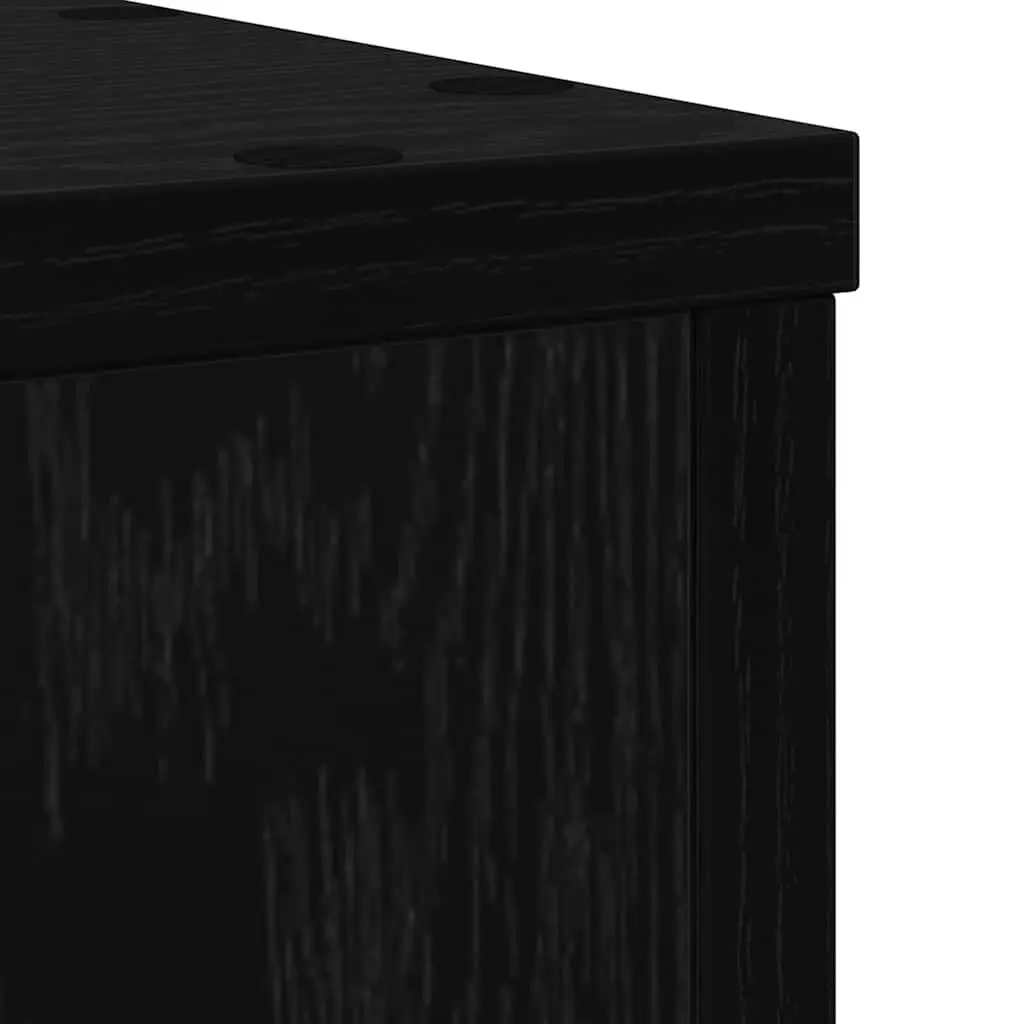 Plant Stand 2 pcs Indoor Outdoor Garden Display 25 x 25 x 35 cm Black Oak