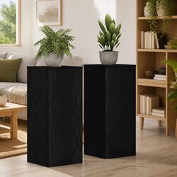 Quality Plant Stand Set - Black Oak, Functional Design
