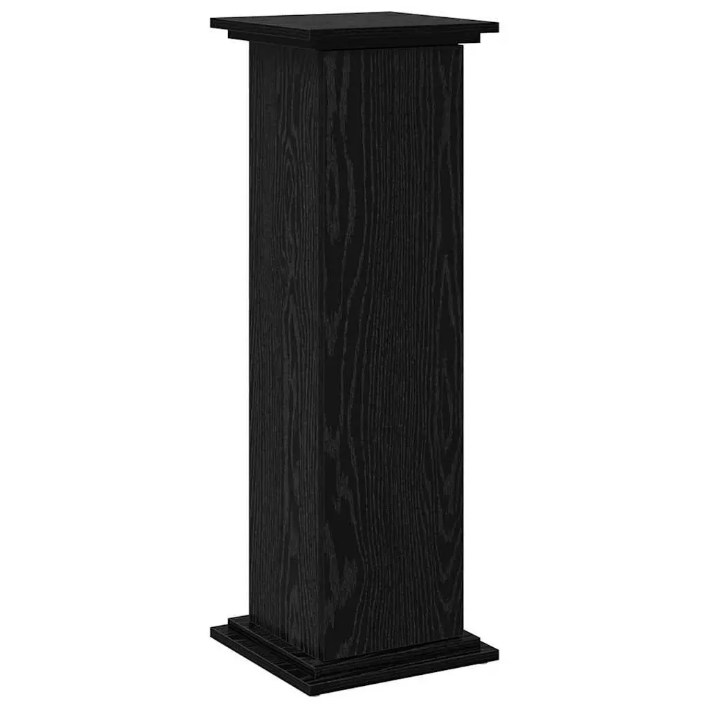 Display Stand Plant Organiser 31 x 30 x 90 cm Black Oak Indoor Outdoor