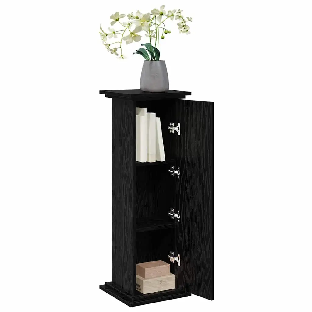 Display Stand Plant Organiser 31 x 30 x 90 cm Black Oak Indoor Outdoor
