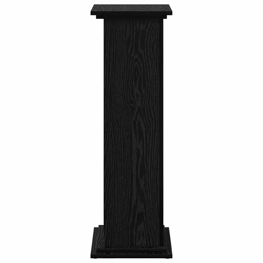 Display Stand Plant Organiser 31 x 30 x 90 cm Black Oak Indoor Outdoor