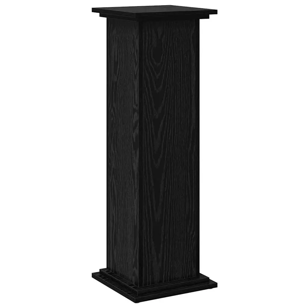 Display Stand Plant Organiser 31 x 30 x 90 cm Black Oak Indoor Outdoor