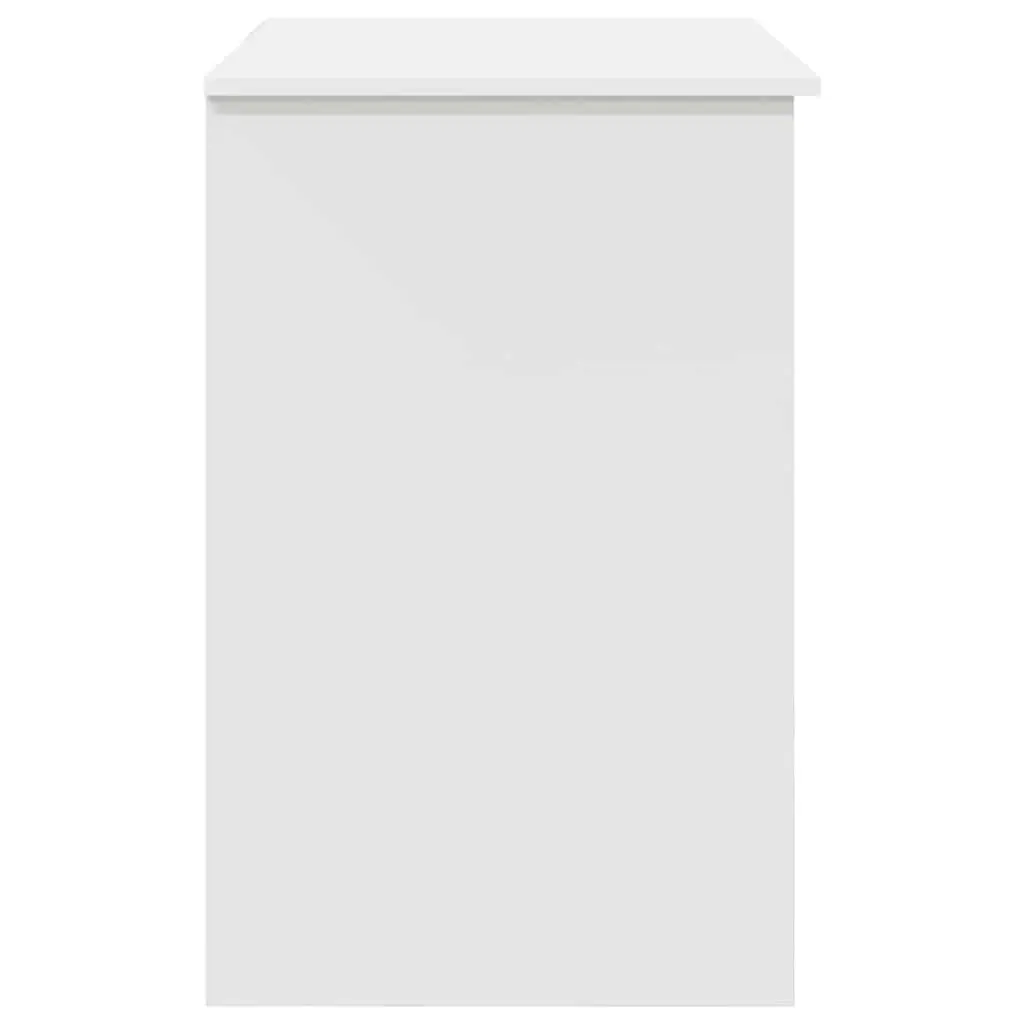 Writing Desk White Engineered Wood Office Study Furniture 90 x 49 x 75 cm