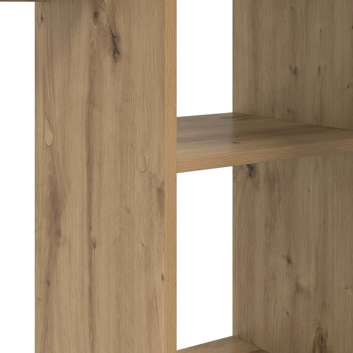 Corner Desk Engineered Wood Modern Office Workspace 142 x 102 x 73 cm Brown