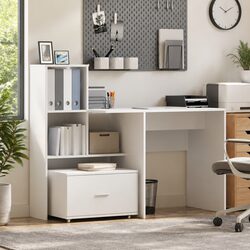 Reliable White Drawer Cabinet with Smooth Functionality