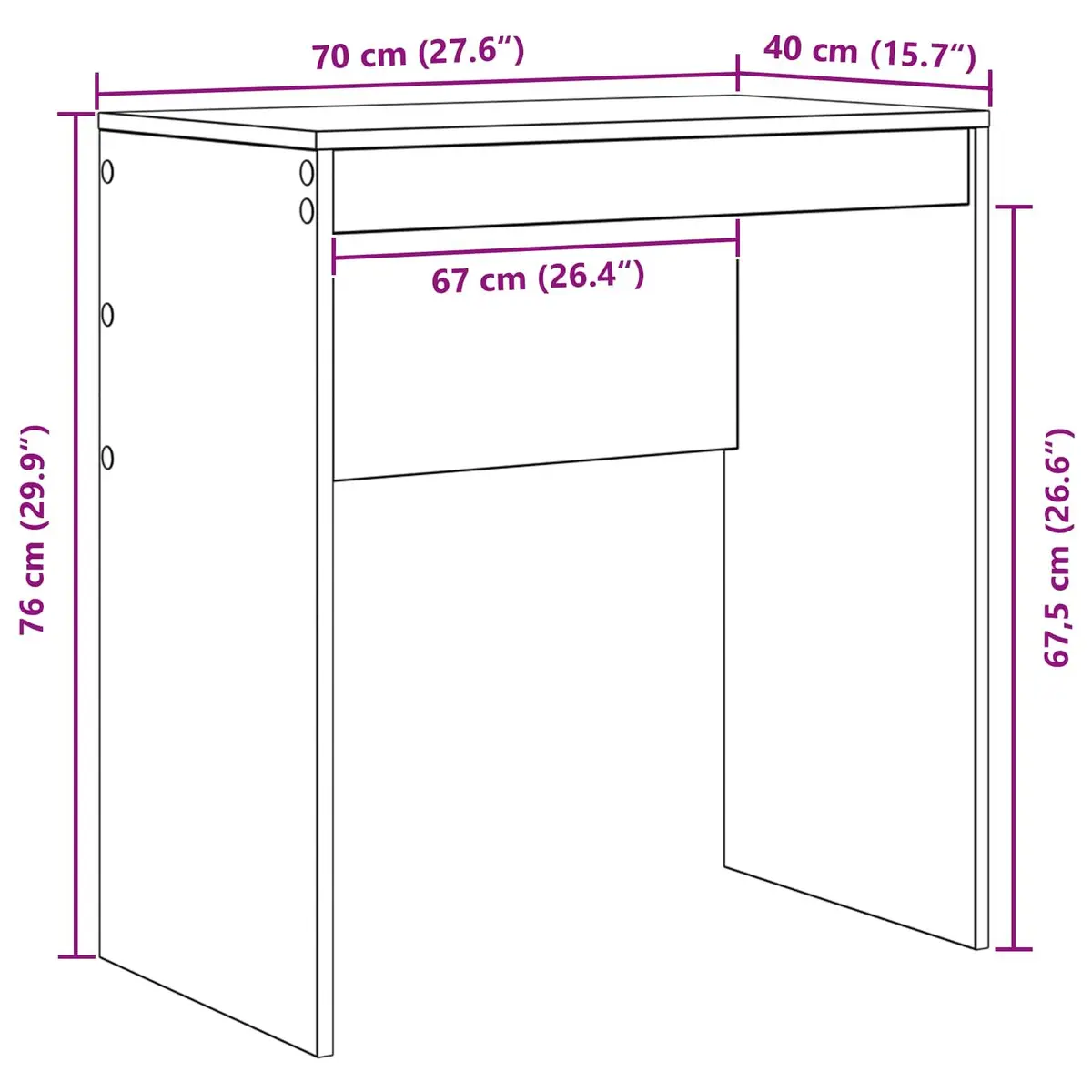 White Writing Desk for Home Use