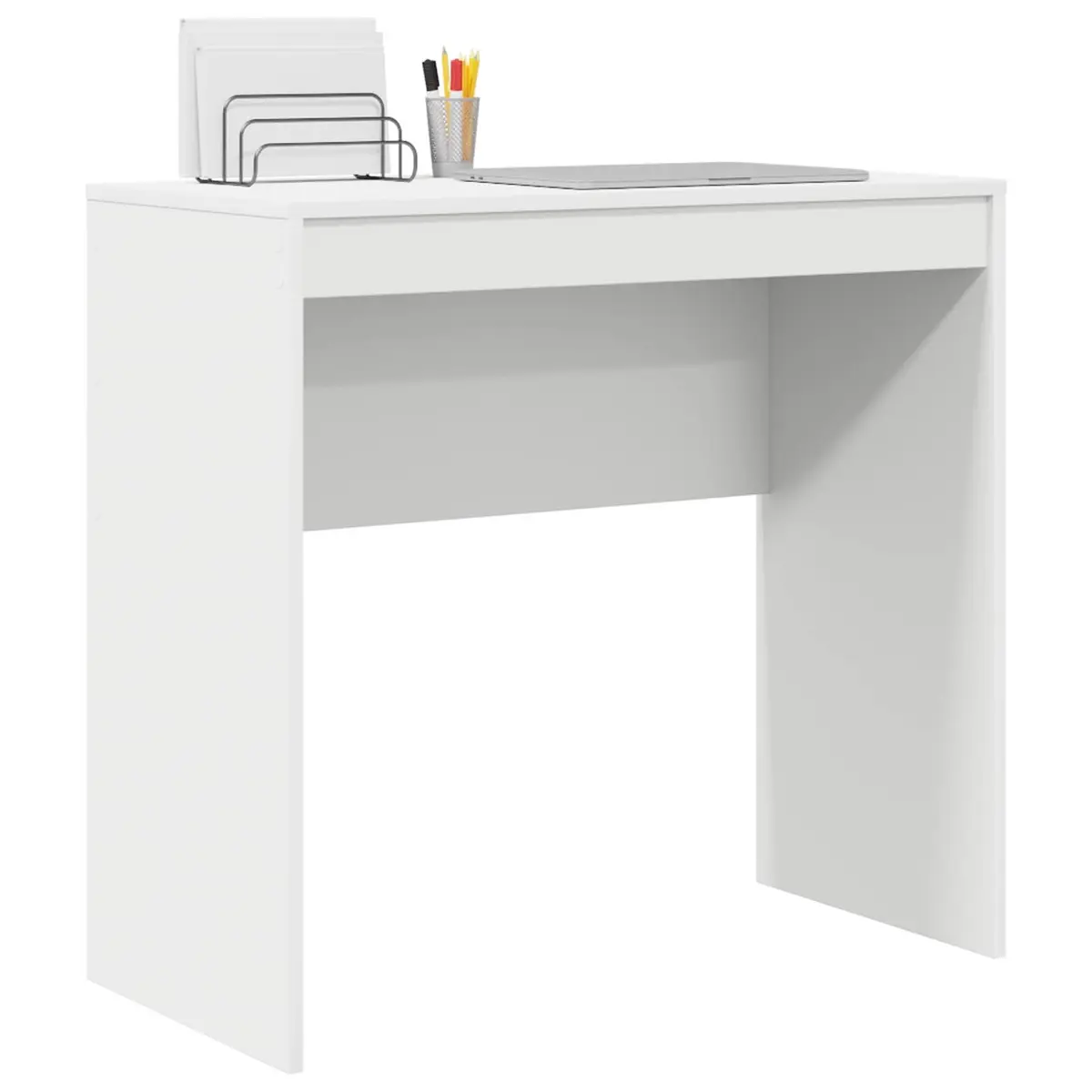 Writing Desk Engineered Wood Office Study Workspace 80 x 40 x 76 cm White
