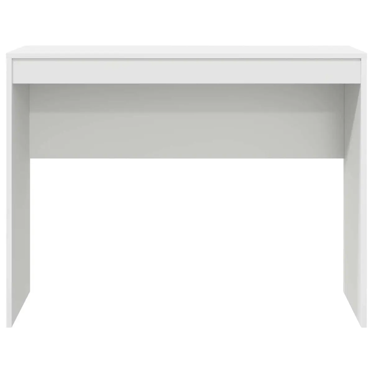 Writing Desk Compact Office Study 100x40x76cm White Engineered Wood