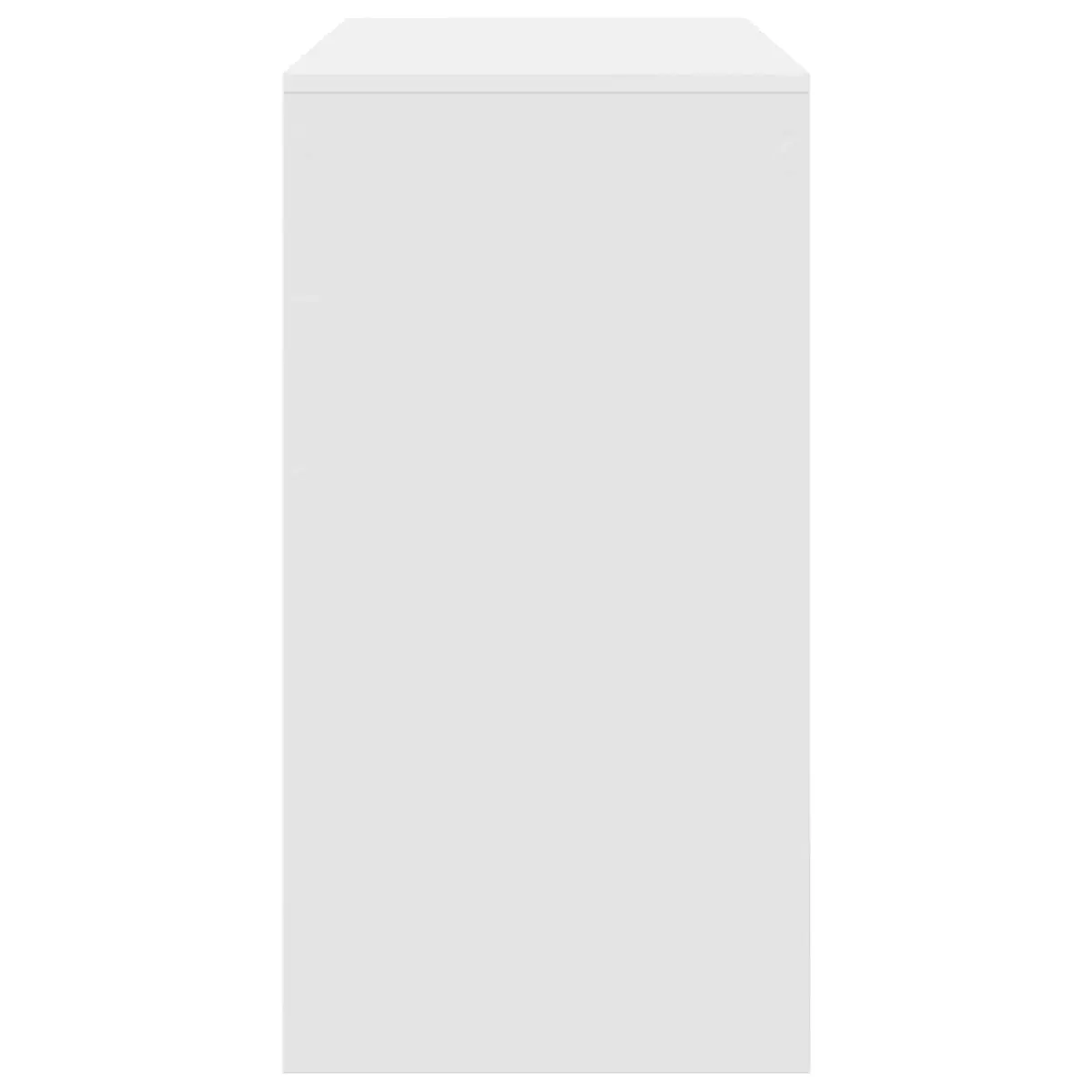 Writing Desk Compact Office Study 100x40x76cm White Engineered Wood